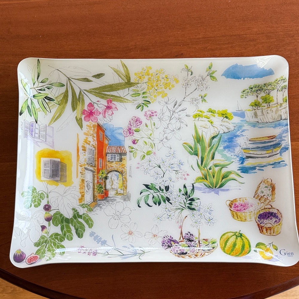 GEIN-France. Provence large acrylic serving tray. NEW with original packaging!!